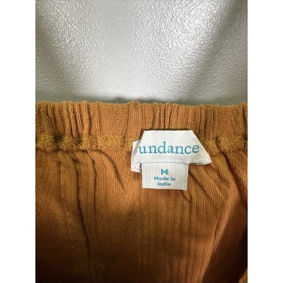 Sundance Tank Top Womens M Yellow Gold Lace Embroidered Adjustable Babydoll Boho - Picture 4 of 7